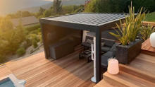 Notre zone d'activité pour ce service Pose de pergola bioclimatique avec lames orientables et éclairage LED pour une ambiance conviviale en soirée