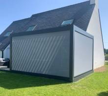 Notre zone d'activité pour ce service Installation de pergola bio-thermique isolée avec fermeture en verre et pilotage automatique des lames de toit